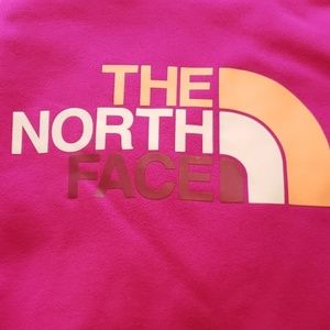 Pink North Face hoodie